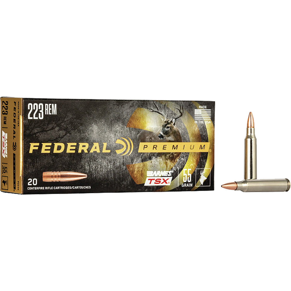 Federal .223 Remington P223S Premium Barnes TSX 55 Grain