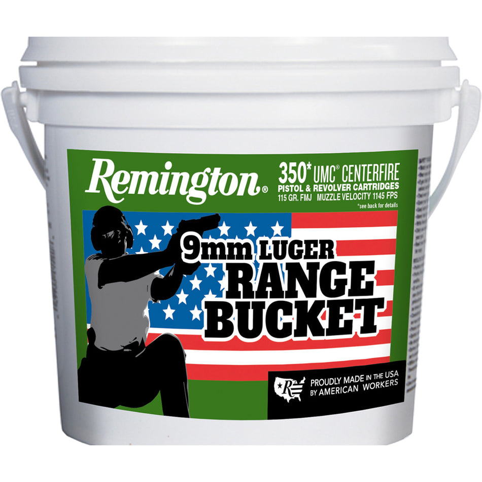 Remington 9mm Luger/Parabellum 23635 UMC Handgun Full Metal Jacket FMJ 115 Grain