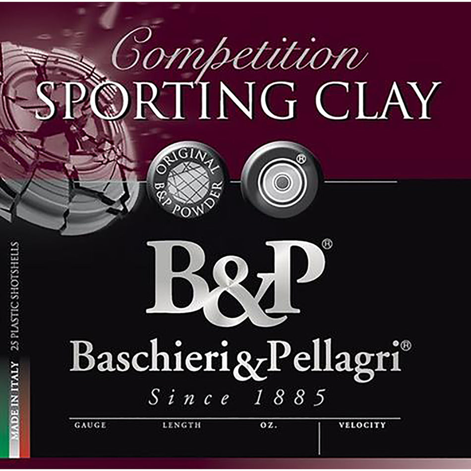 Baschieri & Pellagri (B&P) 12 Gauge 12B1SCL8 Sporting Clay Sporting 2.75" 1oz 8 Shot