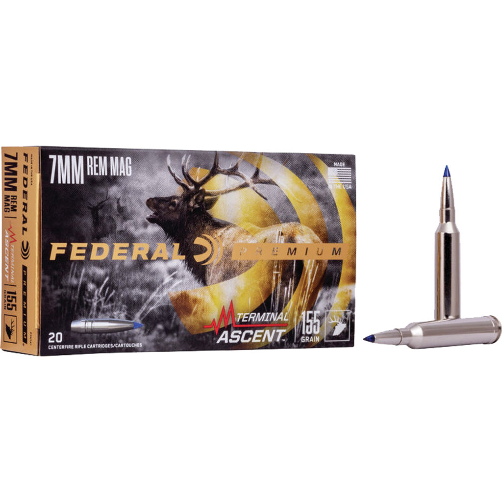 Federal 7mm Remington Mag P7RTA1 Premium Terminal Ascent 155 Grain