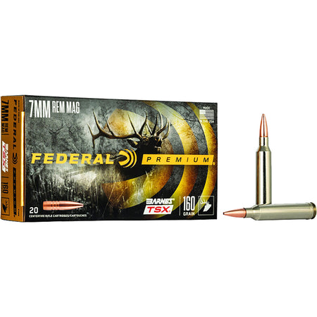 Federal 7mm Remington Mag P7RN Premium Barnes TSX 160 Grain