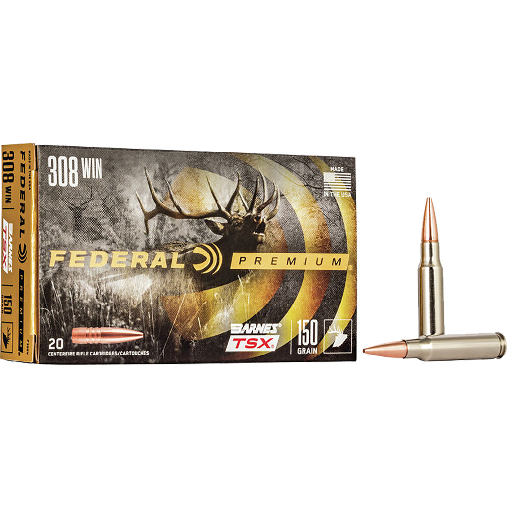 Federal .308 Win / 7.62x51mm P308V Premium Barnes TSX 150 Grain