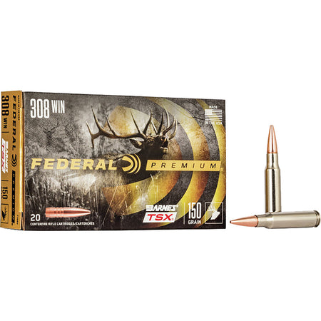Federal .308 Win / 7.62x51mm P308V Premium Barnes TSX 150 Grain