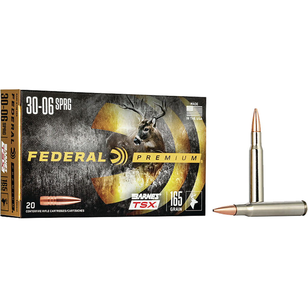 Federal .30-06 Springfield P3006AF Premium Barnes TSX 165 Grain
