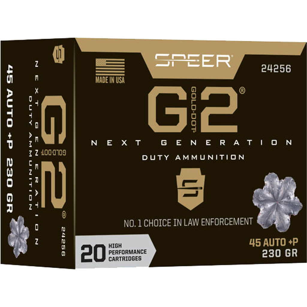 Speer .45 ACP/Auto 24256 Gold Dot G2 +P Hollow Point HP 230 Grain