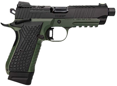 Kimber KDS9C TFS 9mm 15+1/18+1 4.60-Inch Pistol - Ranger Green/Black, G-10 Grip