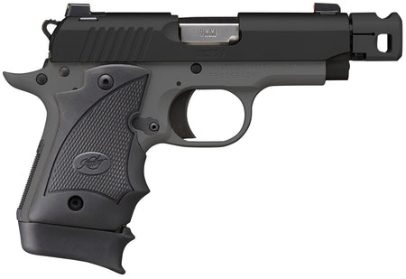 Kimber Mfg.,inc 3300246 Micro 9 MC TP 9mm 7+1 3.65" KimPro Black Stainless Steel Slide KimPro Gray Black Hogue Rubber Wraparound Grip