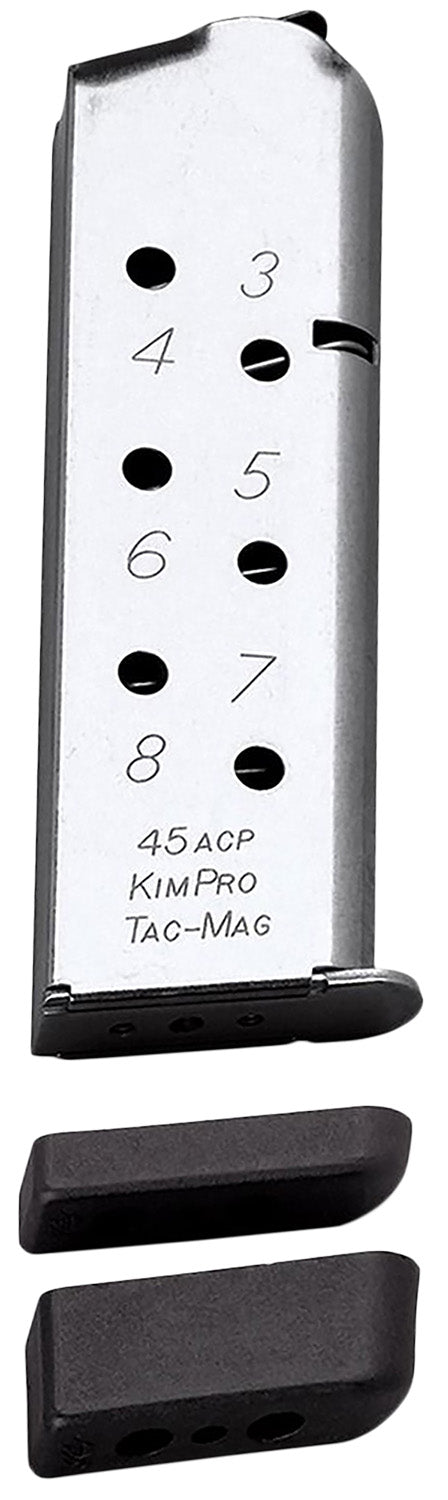 Kimber 1100721A .45 ACP 8rd Tac-Mag 1911 Pistol Magazine Stainless