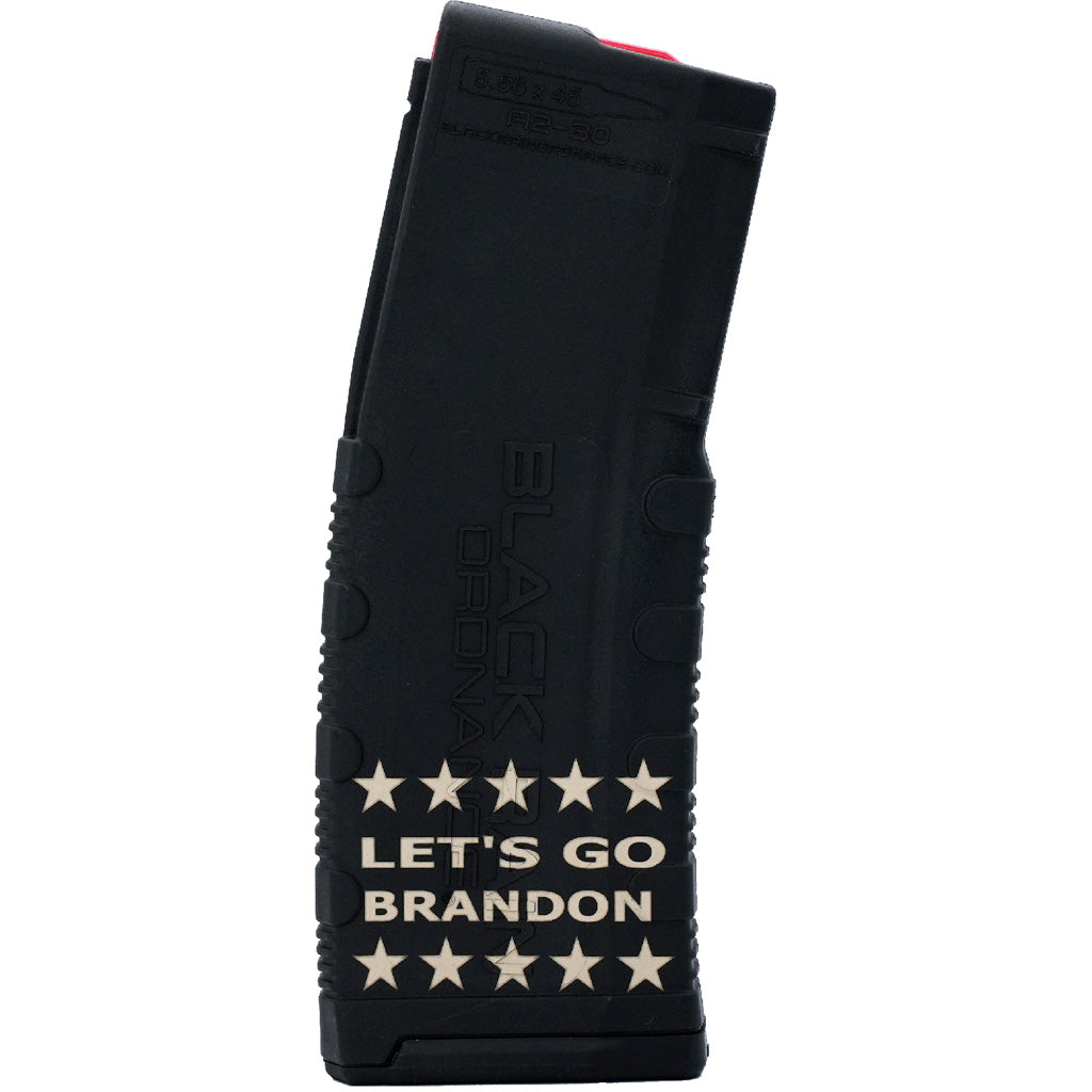 Black Rain Ordnance Lasered AR15 Magazine LGB Line of Stars Design 30 rd.