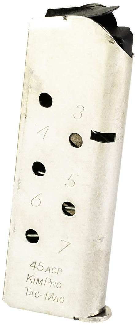 Kimber 1100813A .45 ACP 7rd Compact Tac-Mag 1911 Pistol Magazine Stainless