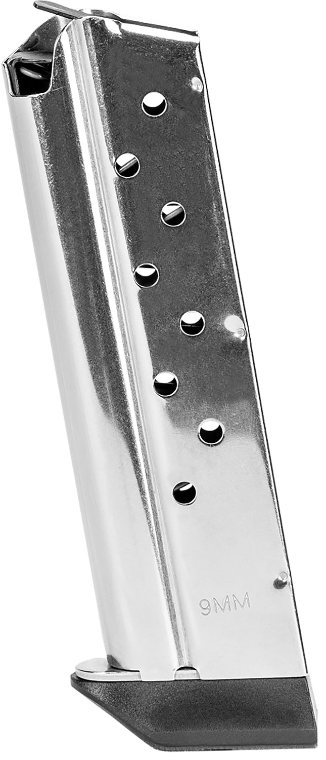 Kimber 4200380 9mm Luger 9rd 1911 Pistol Magazine Silver Steel