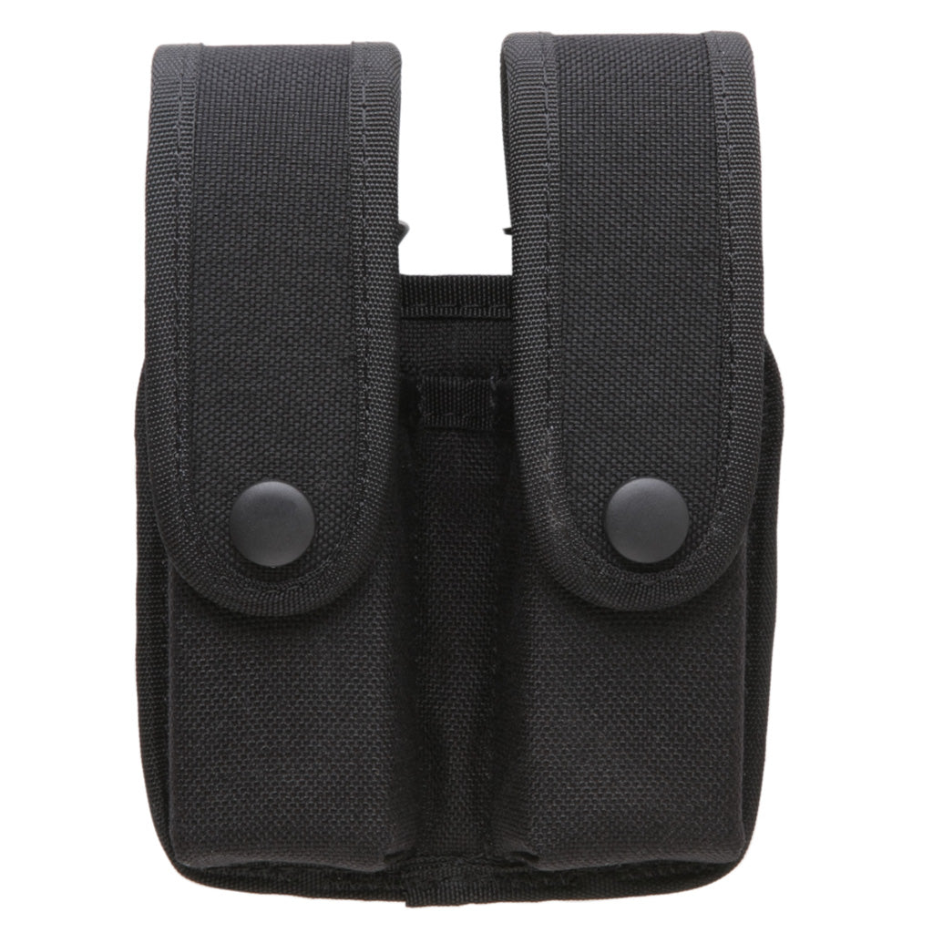 Uncle Mike's Mirage Basketweave Double Mag Pouch Black