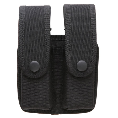 Uncle Mike's Mirage Basketweave Double Mag Pouch Black