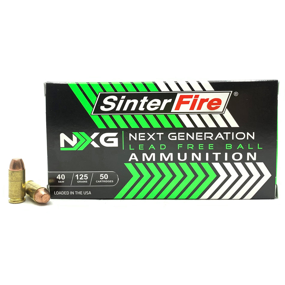 SinterFire .40 S&W SF40125NXG Next Generation (NXG) Lead Free Ball 125 Grain