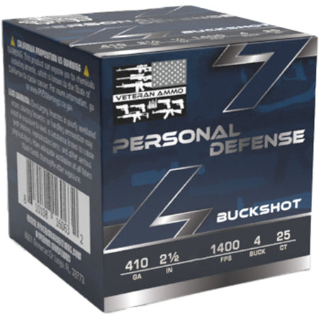 Veteran Ammo .410 Bore VETSS410GBUCKSHOT  1/5oz 4 Buck Shot