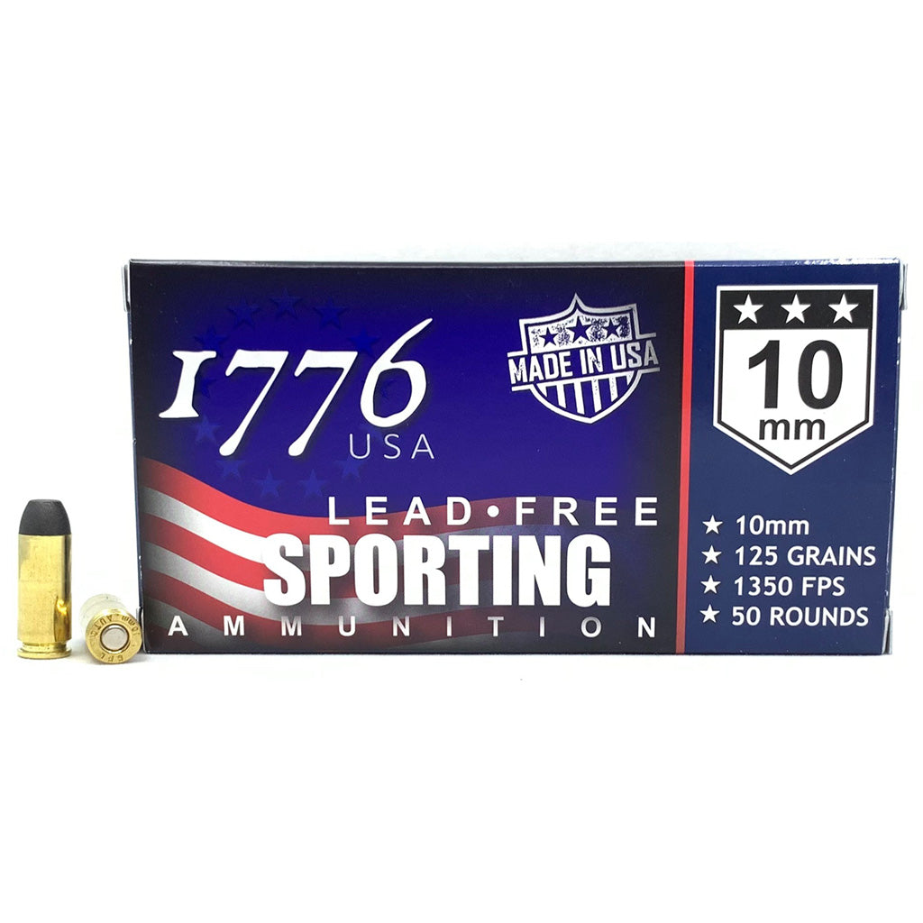 1776 USA 10mm Auto 1776010125 Lead free Hp 125 Grain