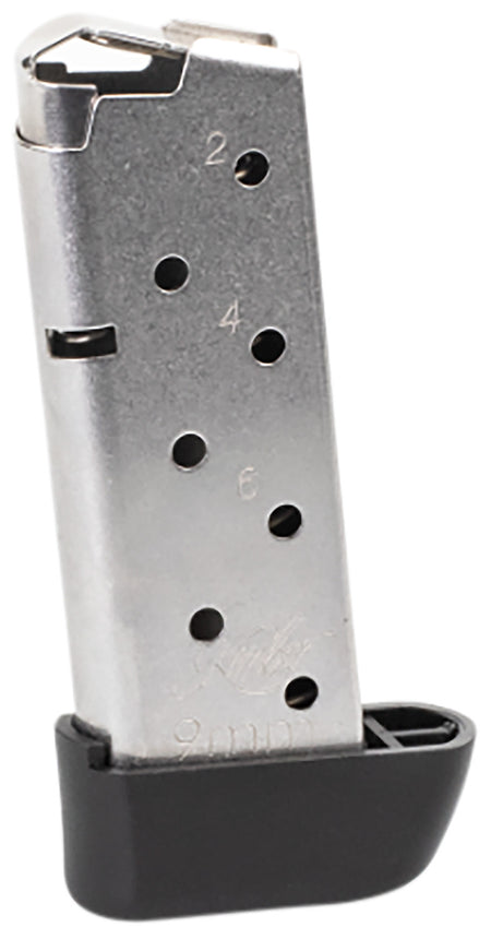 Kimber Micro 9 7rd Extended 9mm Luger Stainless Steel Silver Magazine