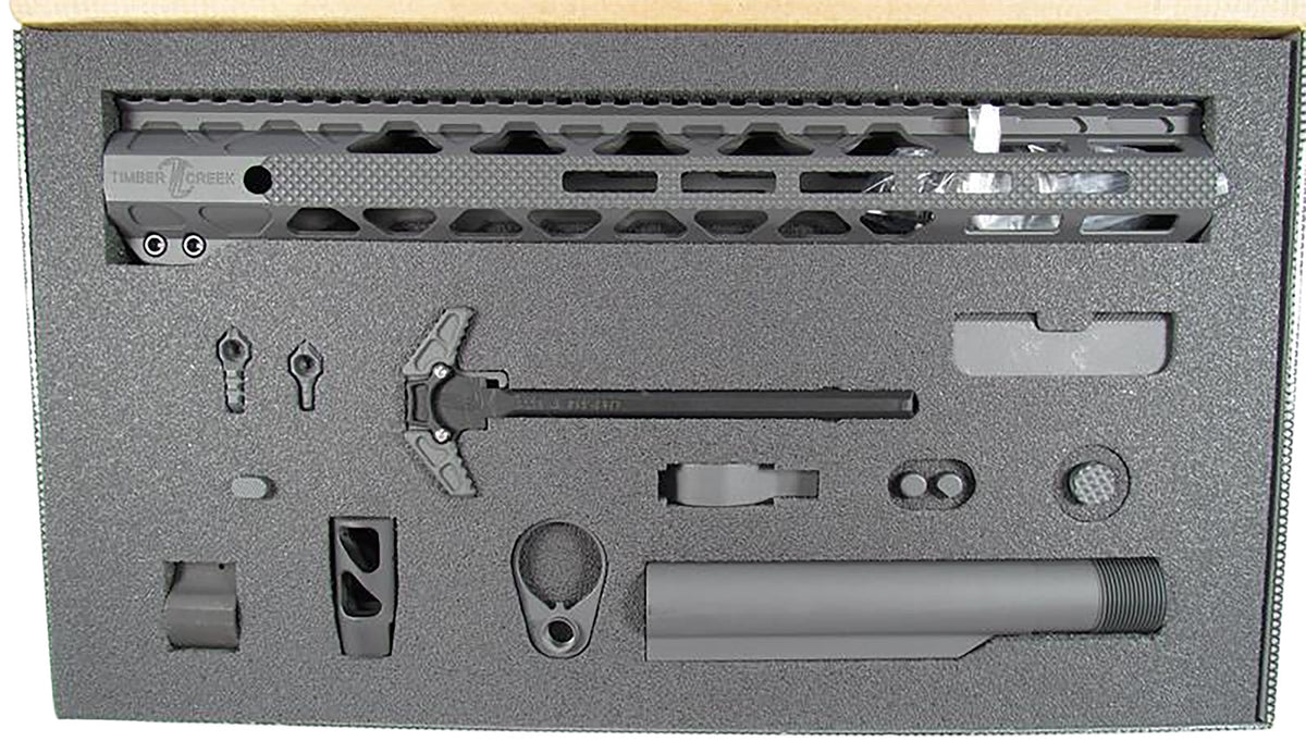 Timber Creek Outdoors AR-15 Greyman Complete Build Kit in Stealth TCGKS