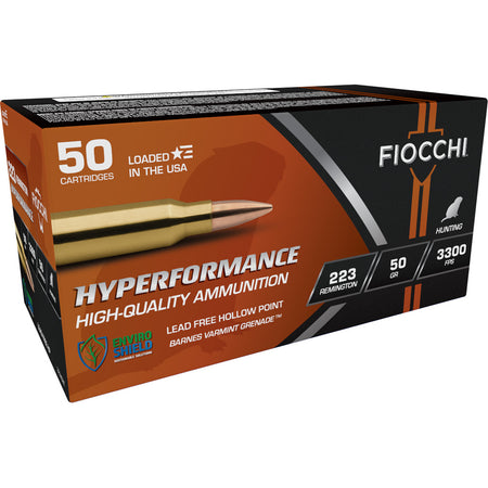 Fiocchi .223 Remington 223VGNT Hyperformance Barnes Varmint Grenade 50 Grain