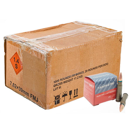 Century Arms 7.62x39mm AM3387 BSP Full Metal Jacket FMJ 122 Grain