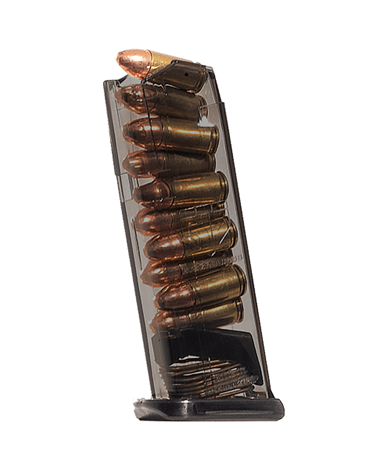 ETS Group SMKGLK43X Glock 43X 9mm 10-Round Magazine Smoke Polymer