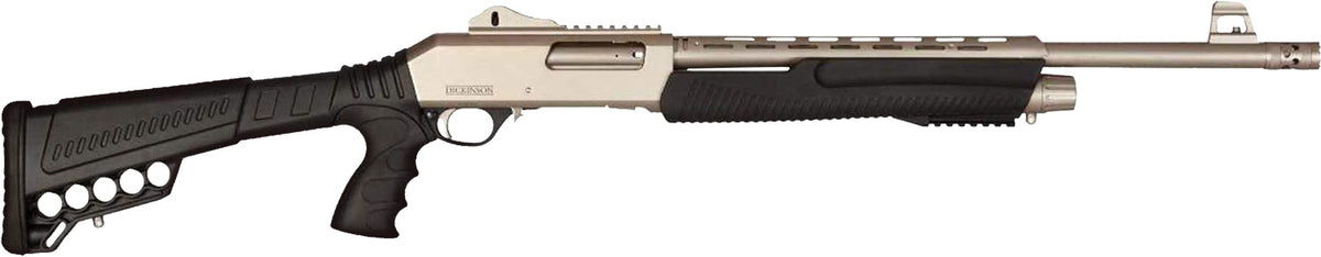 Dickinson LLC XX3DM18 XX3D Marine Tactical 12 Gauge Pump 3" 5+1 18.50" Vent Rib Barrel, Receiver w/Picatinny Rail, Fixed w/Shell Carrier Black Synthetic Stock, Black Pistol Grip