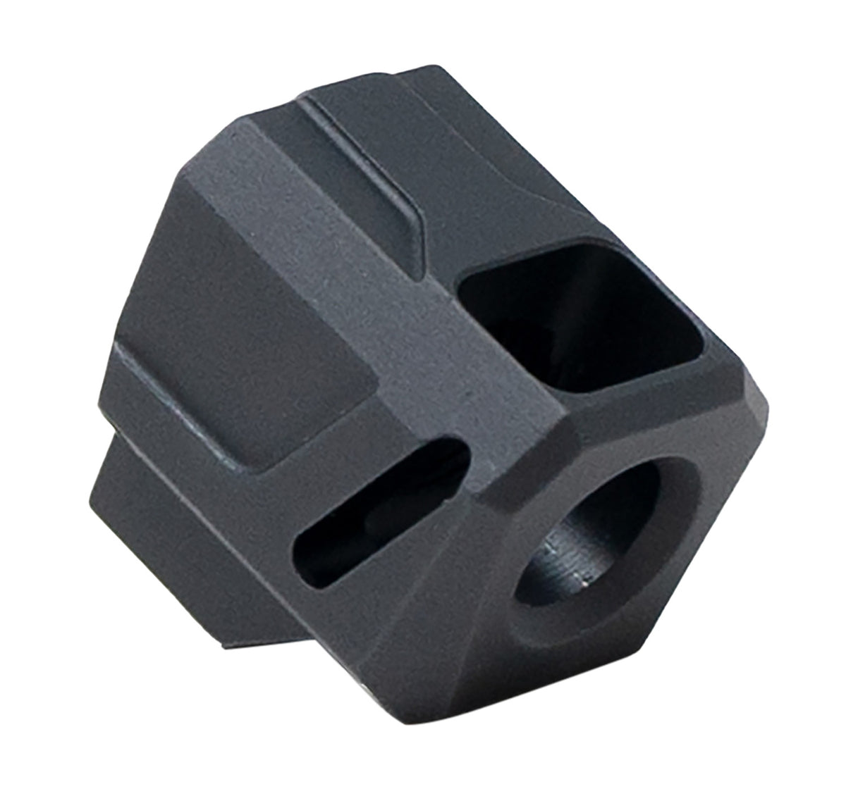 Faxon EXOS-524 Compensator for M&P Shield and Shield Plus 9mm Black Anodized 6061 Aluminum 1/2"x28