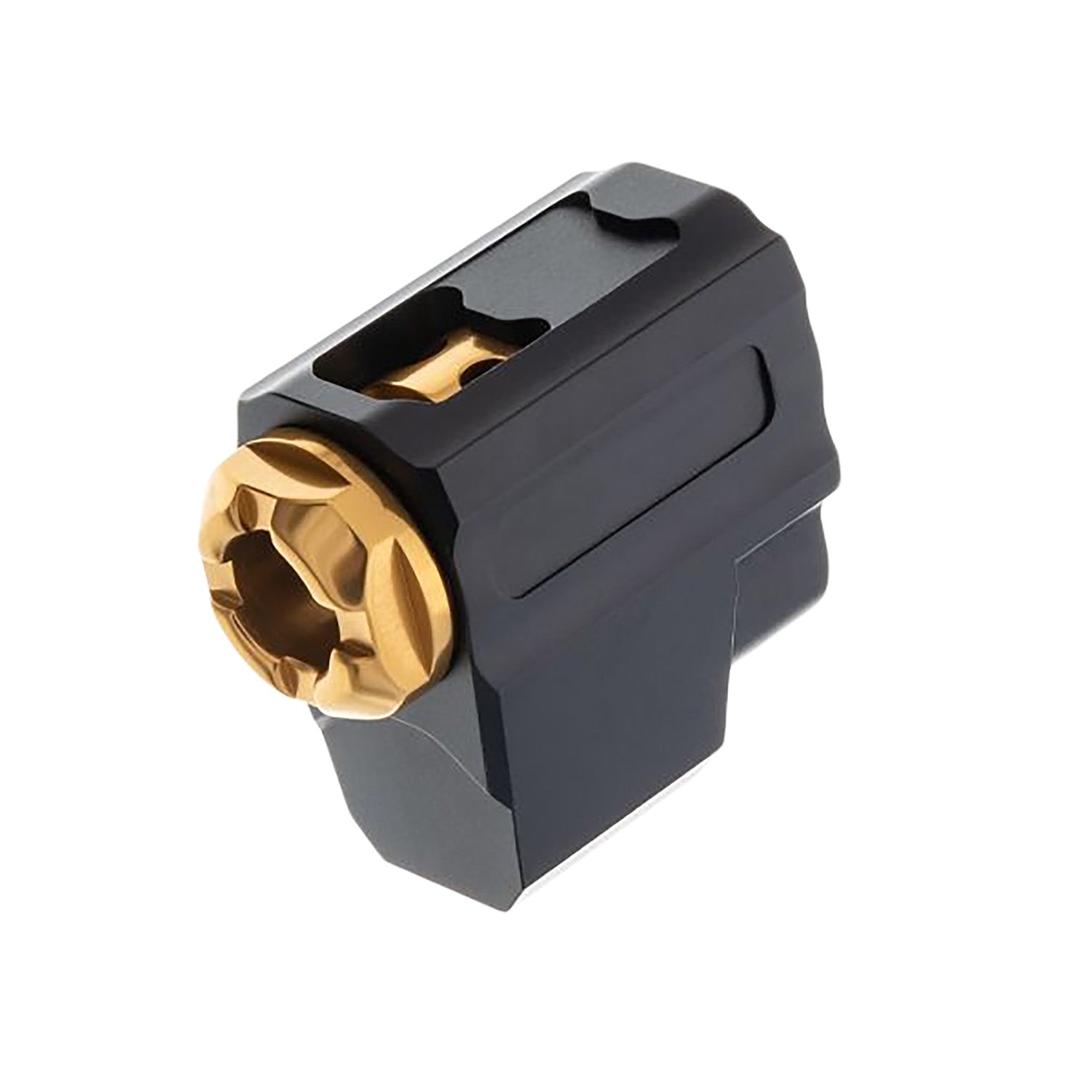 Tyrant CNC TDP365COMP 9mm Compensator Black & Gold Aluminum for SIG P365