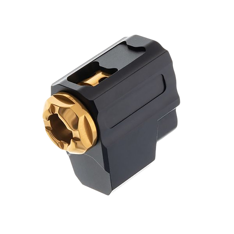 Tyrant CNC TDP365COMP 9mm Compensator Black & Gold Aluminum for SIG P365