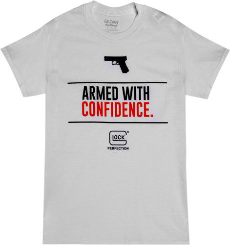 Glock Armed With Confidence White Short Sleeve Tee X-Large
