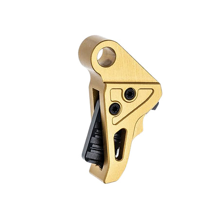 Tyrant CNC Gold and Black Trigger Shoe I.T.T.S Fits Springfield Hellcat Pro