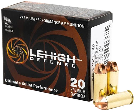 Wilson Combat 10mm Auto Handgun Ammo Lehigh Defense XD Fluid Transfer Monolithic Solid 150 grain 