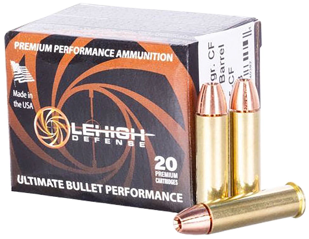 Lehigh Defense .357 Magnum Handgun Ammo  Fragmenting Hollow Point JHP 125 grain 
