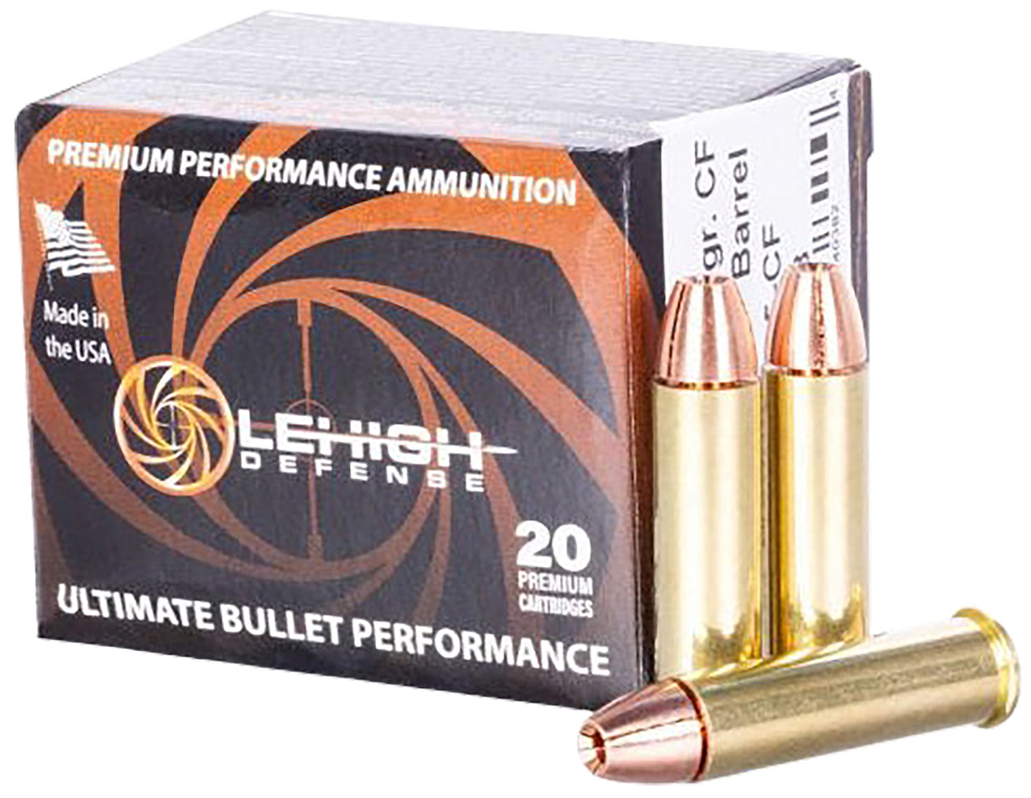 Lehigh Defense .357 Magnum Handgun Ammo  Fragmenting Hollow Point JHP 125 grain 