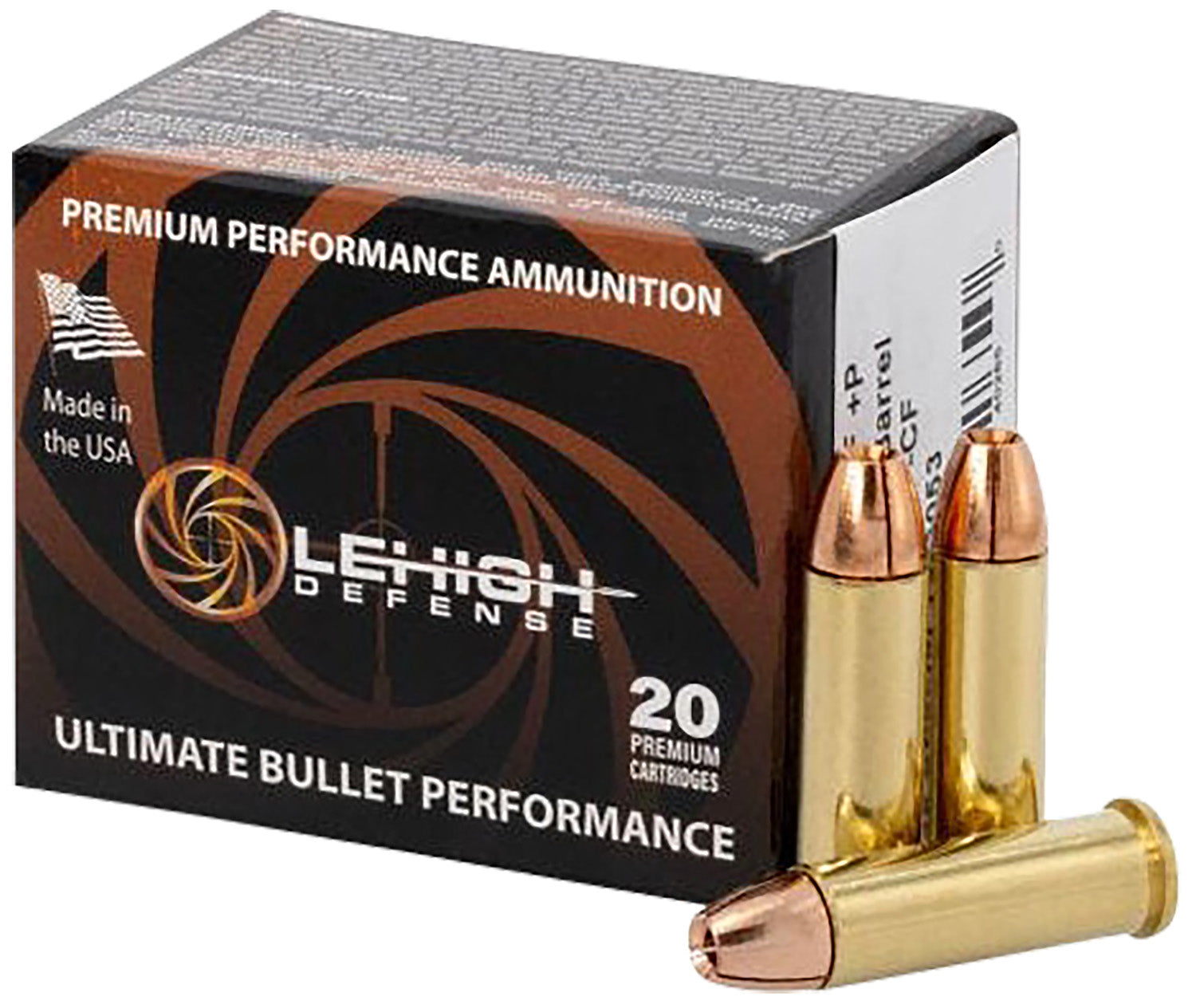 Lehigh Defense .38 Special Handgun Ammo  Fragmenting Hollow Point JHP 125 grain 
