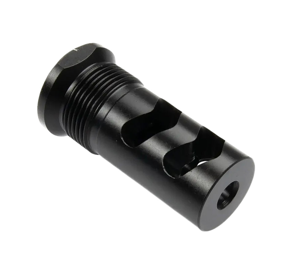 Wilson Combat Whisper 5.56 Flat Back Rapid-Thread Muzzle Brake 1/2"x28, Black Melonite