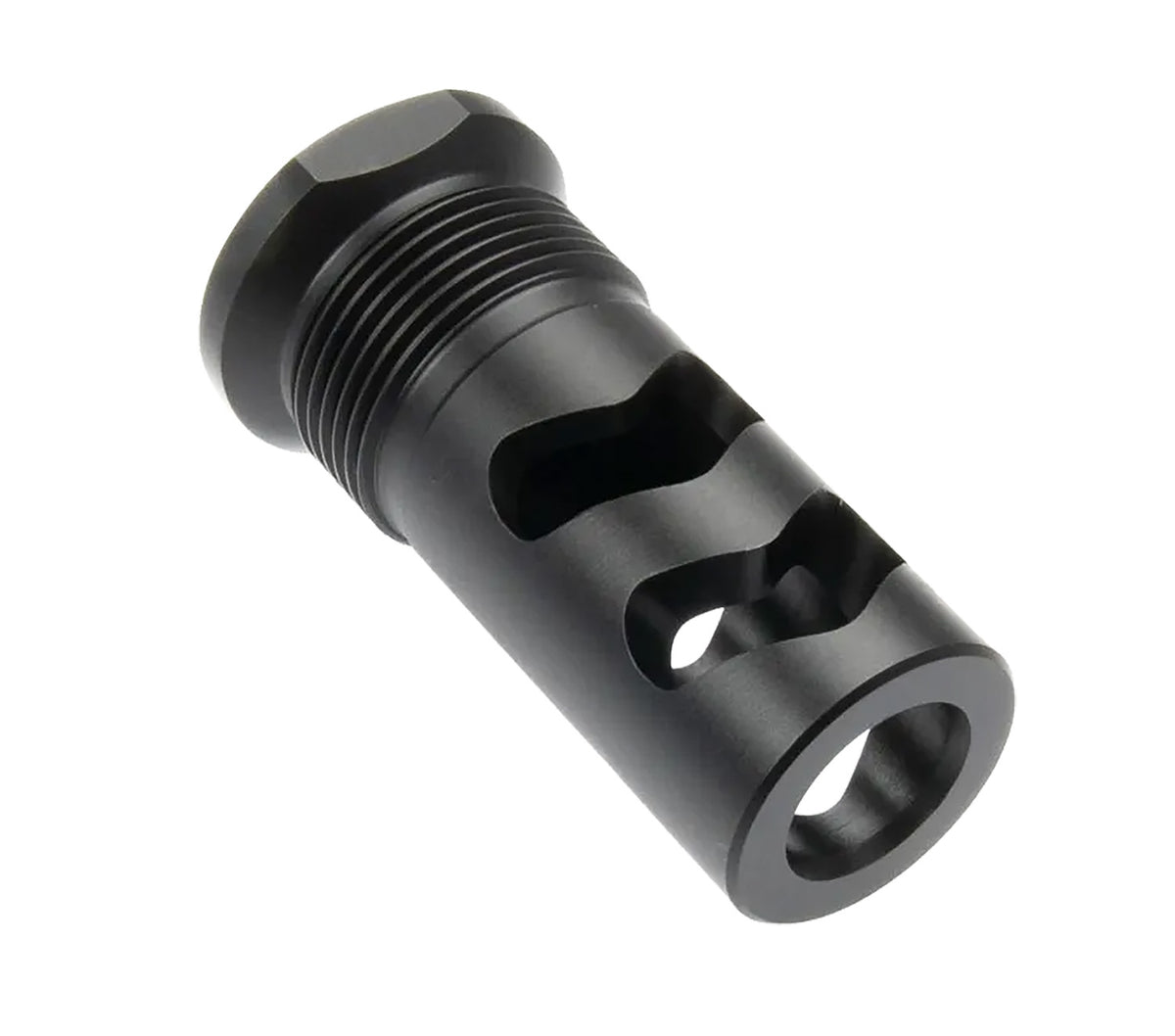 Wilson Combat Whisper .458 Caliber Flat Back Rapid-Thread Muzzle Brake 11/16"x24 Black Melonite