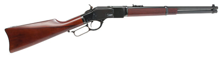 Cimarron CA2057AS1 1873 US Marshal Indian Territory Carbine 357 Mag 9+1 18.50" Blued Round Barrel Lever Rifle, Fixed Walnut Stock