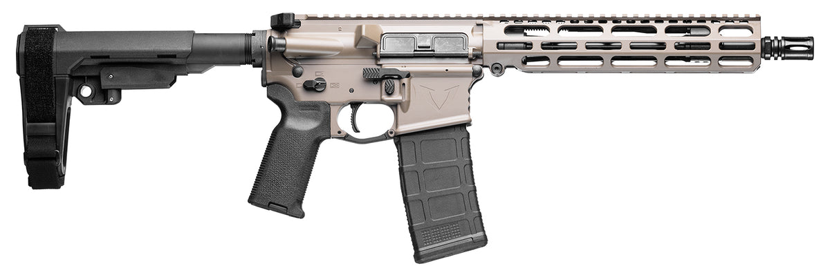 VKTR VK-1 Forged 5.56 NATO Pistol, 10.5in Barrel, SBA3 Brace, Flat Dark Earth