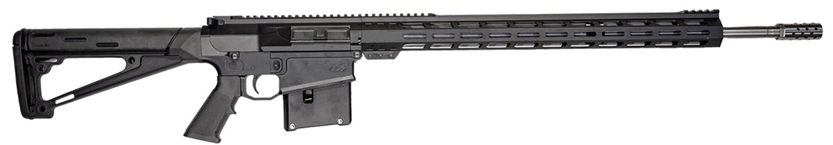 Great Lakes Firearms GL10LA7PRCSSBLK GLFA 7mm PRC 5+1 24" Stainless Threaded Barrel, Black Cerakote Picatinny Rail Aluminum Receiver, M-LOK Handguard, Hogue Fixed Black Synthetic Stock, Mil-Spec Grip