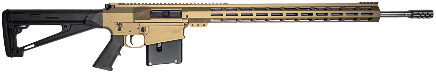 Great Lakes Firearms GL10LA300SSBRZ GLFA 300 Win Mag 5+1 24" Stainless Threaded Barrel, Bronze Cerakote Picatinny Rail Aluminum Receiver, Hogue Fixed Black Synthetic Stock, Mil-Spec Grip