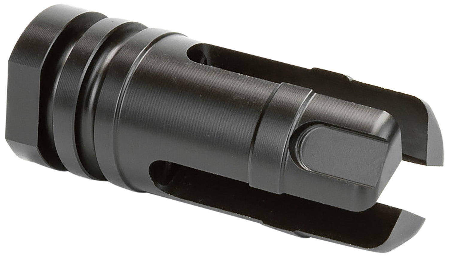 Griffin Armament Gate-LOK Stealth Flash Hider 5.56 1/2"x28 Black Nitride 17-4PH Stainless Steel