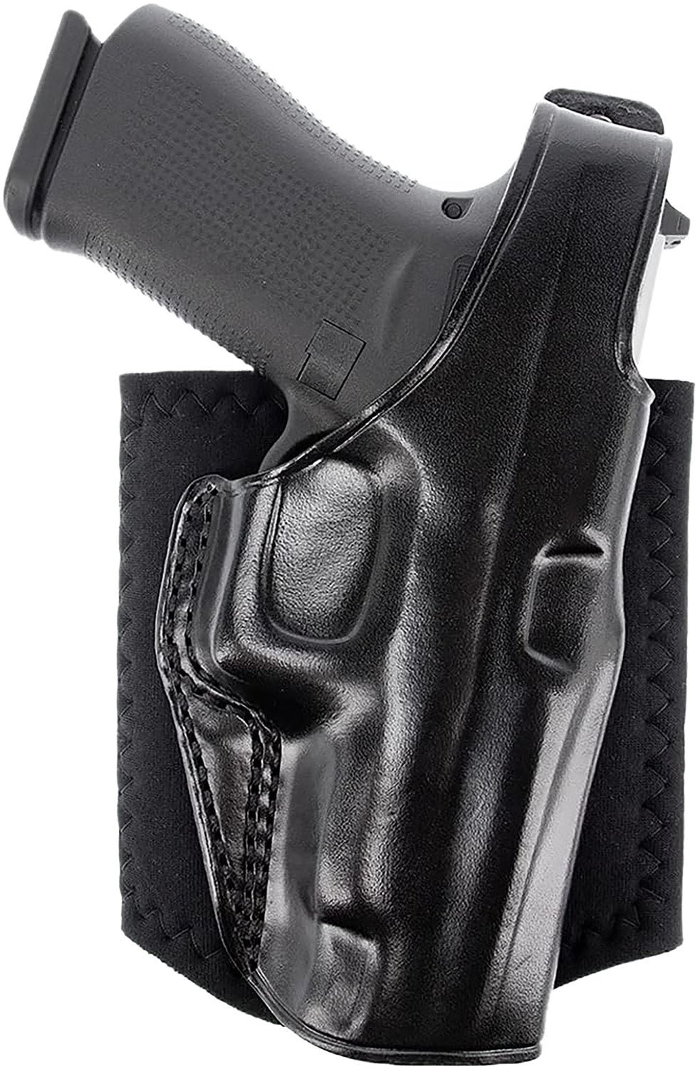 Galco AG800RB Ankle Glove Black Neoprene Ankle Holster for Glock 43 RH