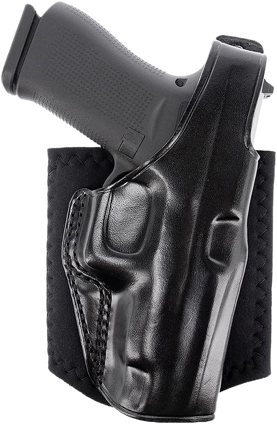 Galco AG800RB Ankle Glove Black Neoprene Ankle Holster for Glock 43 RH