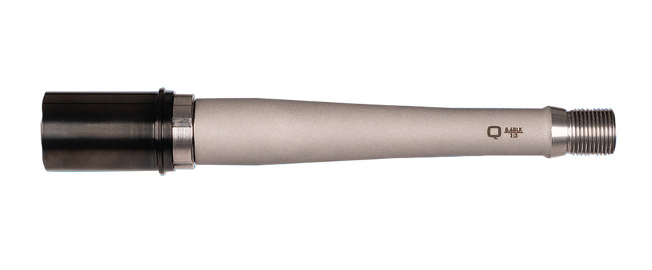 Q LLC 8.6 Blackout 8 Inch Fixed Barrel Assembly Matte Stainless Steel Bead Blasted