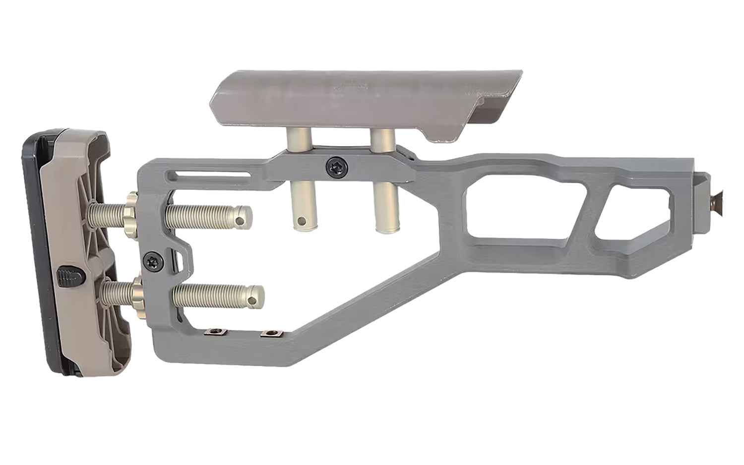 Q LLC Gray Fixed Stock Assembly for AR-Platform Rifles ACCFIXSTOCKGRAY
