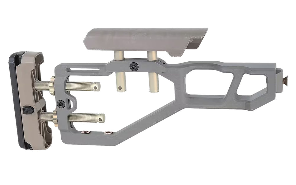 Q LLC Gray Fixed Stock Assembly for AR-Platform Rifles ACCFIXSTOCKGRAY