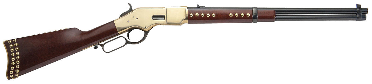 Cimarron CA228G19 1866 Pawnee Carbine .45 Colt 10+1, 19" Blued Barrel with Brass Receiver and Wood Stock