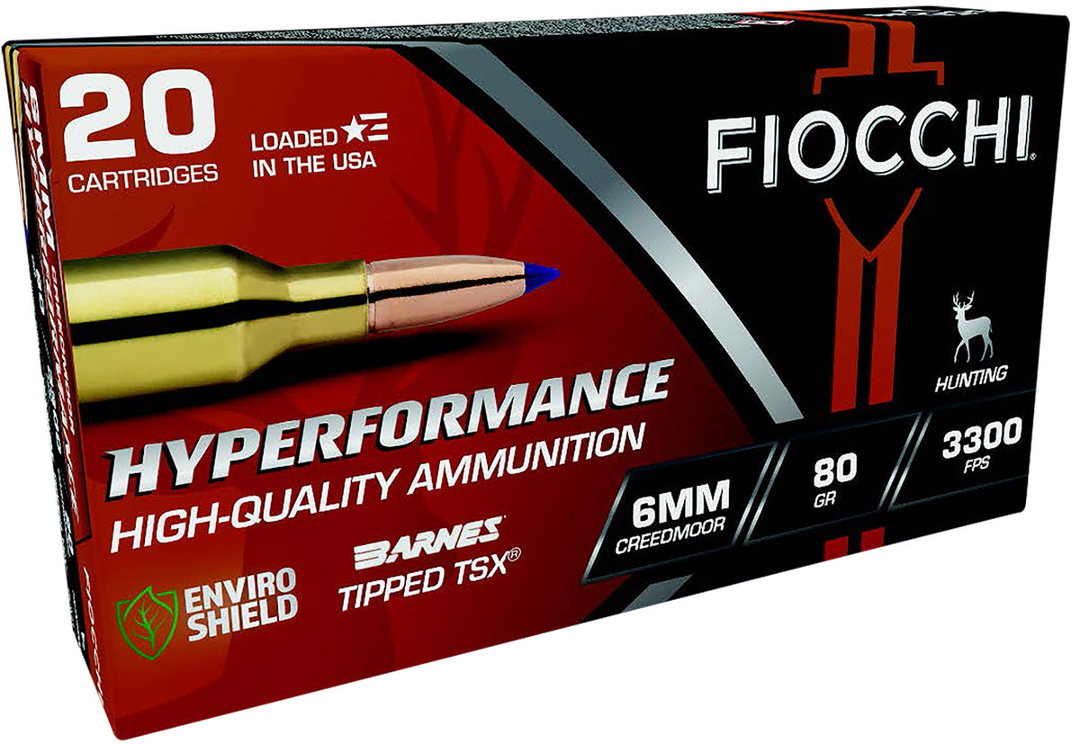 Fiocchi  6mm Creedmoor 80 Gr PolyTip