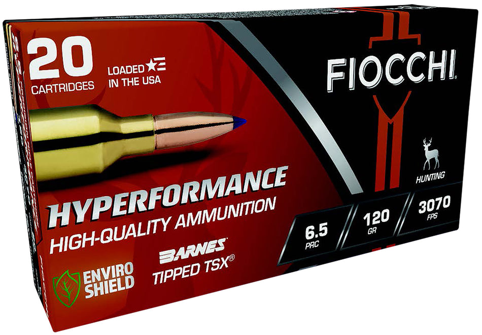Fiocchi 6.5 PRC Rifle Ammo Hyperformance Hunt Tipped TSX PolyTip 120 grain 